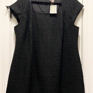 Elegant Black Cap Sleeve Dress